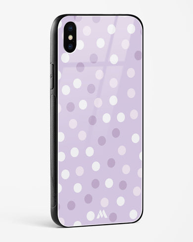 Polka Dots in Violet Glass Case Phone Cover-(Apple)