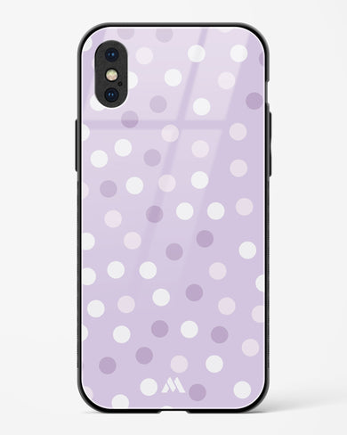 Polka Dots in Violet Glass Case Phone Cover (Apple)