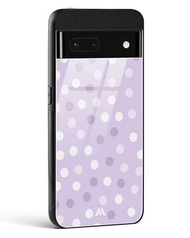 Polka Dots in Violet Glass Case Phone Cover-(Google)