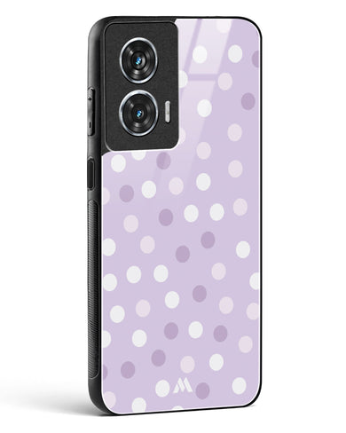 Polka Dots in Violet Glass Case Phone Cover (Motorola)