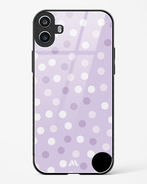 Polka Dots in Violet Glass Case Phone Cover (Nothing)