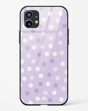 Polka Dots in Violet Glass Case Phone Cover (Nothing)