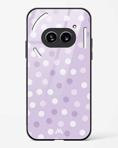 Polka Dots in Violet Glass Case Phone Cover (Nothing)