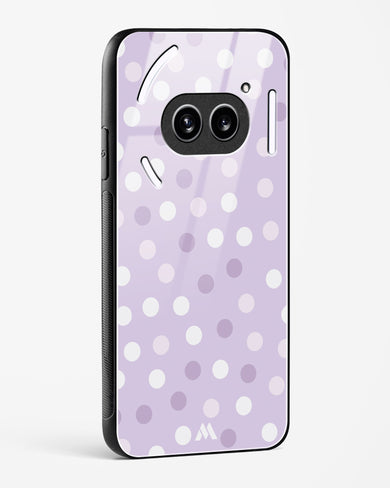 Polka Dots in Violet Glass Case Phone Cover (Nothing)