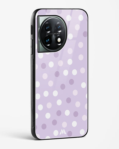 Polka Dots in Violet Glass Case Phone Cover (OnePlus)