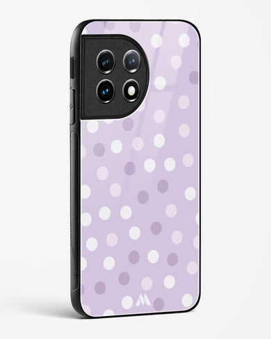 Polka Dots in Violet Glass Case Phone Cover (OnePlus)