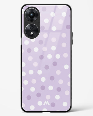 Polka Dots in Violet Glass Case Phone Cover (Oppo)