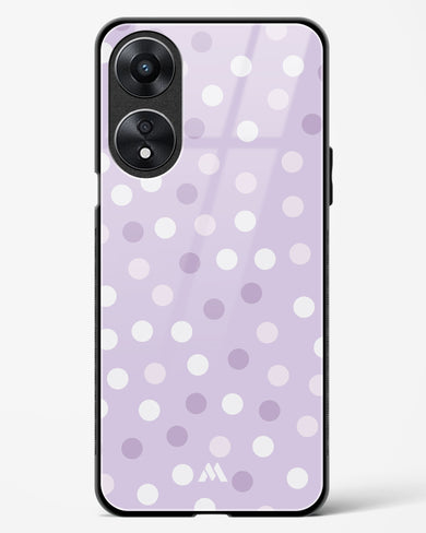 Polka Dots in Violet Glass Case Phone Cover-(Oppo)