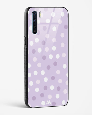 Polka Dots in Violet Glass Case Phone Cover-(Oppo)