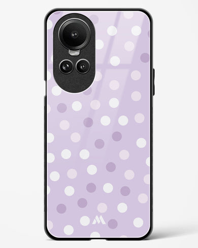 Polka Dots in Violet Glass Case Phone Cover-(Oppo)