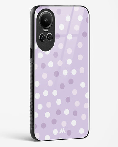 Polka Dots in Violet Glass Case Phone Cover-(Oppo)