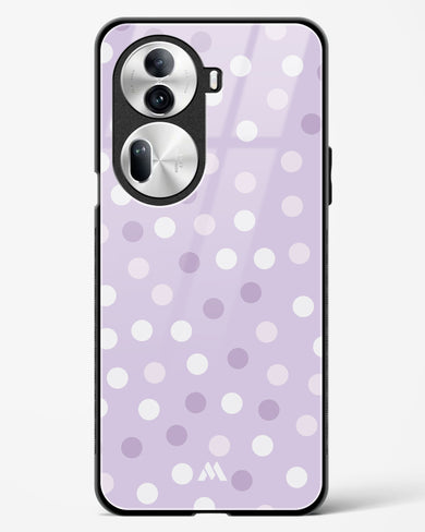 Polka Dots in Violet Glass Case Phone Cover (Oppo)