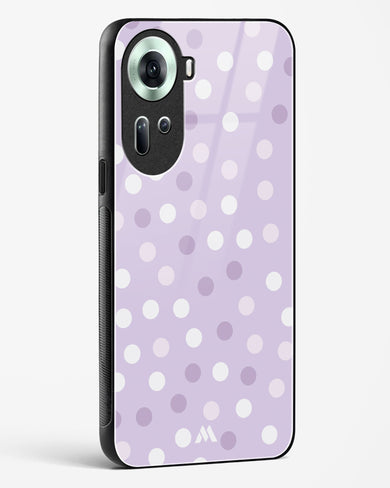 Polka Dots in Violet Glass Case Phone Cover (Oppo)