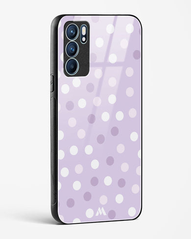 Polka Dots in Violet Glass Case Phone Cover (Oppo)