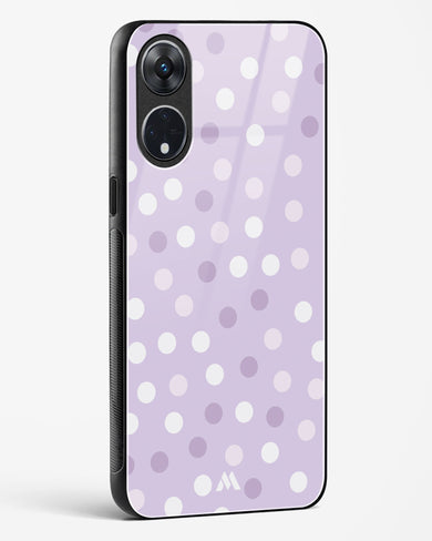 Polka Dots in Violet Glass Case Phone Cover-(Oppo)