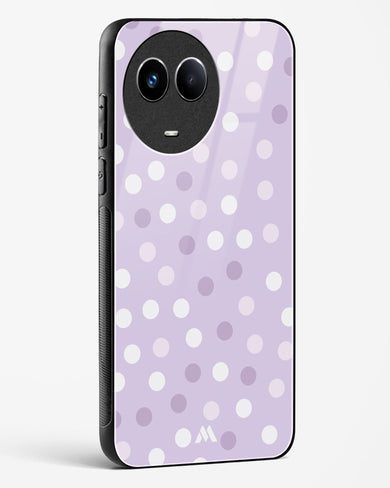 Polka Dots in Violet Glass Case Phone Cover (Realme)