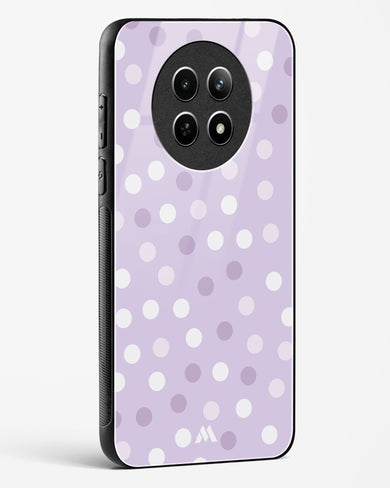 Polka Dots in Violet Glass Case Phone Cover (Realme)