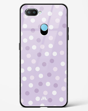 Polka Dots in Violet Glass Case Phone Cover-(Realme)