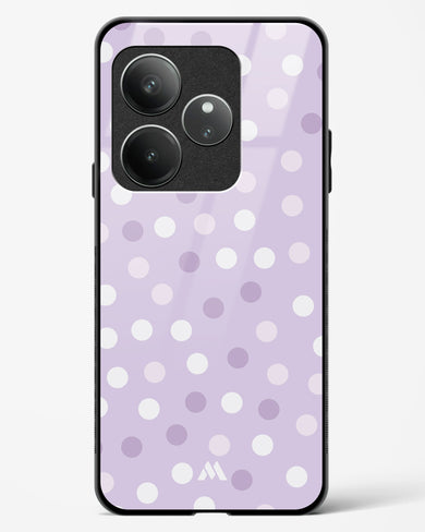 Polka Dots in Violet Glass Case Phone Cover (Realme)