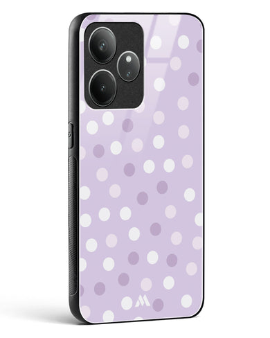 Polka Dots in Violet Glass Case Phone Cover (Realme)