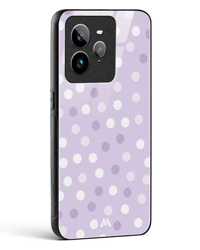 Polka Dots in Violet Glass Case Phone Cover (Realme)