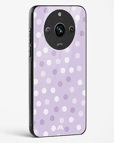 Polka Dots in Violet Glass Case Phone Cover (Realme)