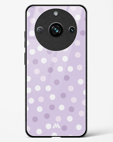 Polka Dots in Violet Glass Case Phone Cover (Realme)
