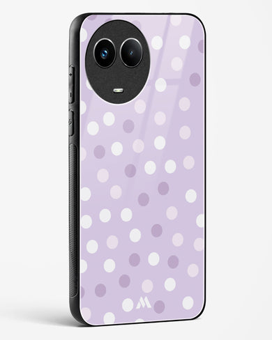 Polka Dots in Violet Glass Case Phone Cover (Realme)