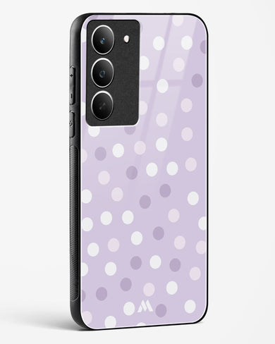 Polka Dots in Violet Glass Case Phone Cover (Realme)