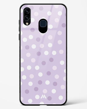 Polka Dots in Violet Glass Case Phone Cover-(Samsung)
