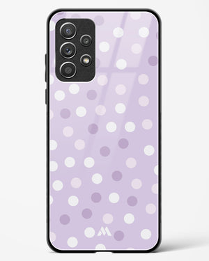 Polka Dots in Violet Glass Case Phone Cover-(Samsung)