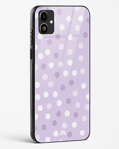 Polka Dots in Violet Glass Case Phone Cover-(Samsung)