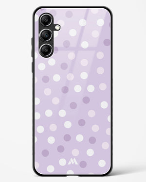 Polka Dots in Violet Glass Case Phone Cover-(Samsung)