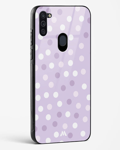 Polka Dots in Violet Glass Case Phone Cover-(Samsung)