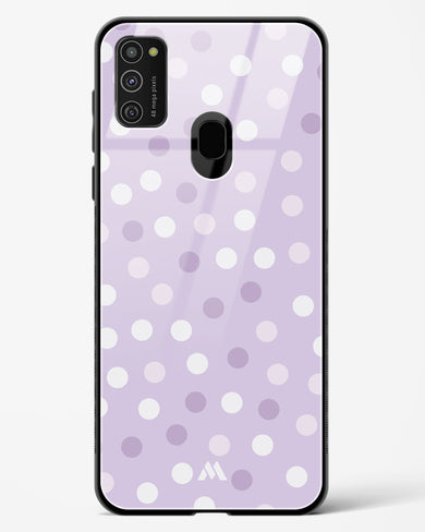 Polka Dots in Violet Glass Case Phone Cover-(Samsung)