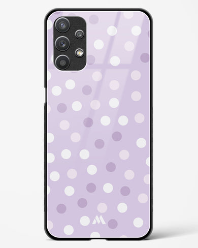 Polka Dots in Violet Glass Case Phone Cover-(Samsung)