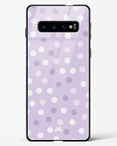 Polka Dots in Violet Glass Case Phone Cover-(Samsung)