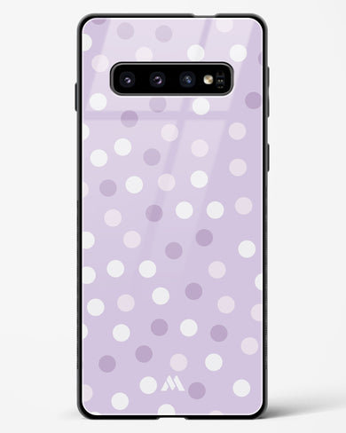 Polka Dots in Violet Glass Case Phone Cover-(Samsung)