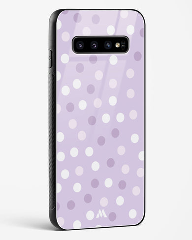 Polka Dots in Violet Glass Case Phone Cover-(Samsung)