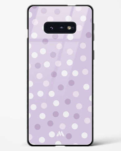 Polka Dots in Violet Glass Case Phone Cover-(Samsung)