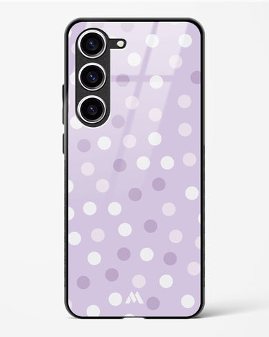 Polka Dots in Violet Glass Case Phone Cover-(Samsung)