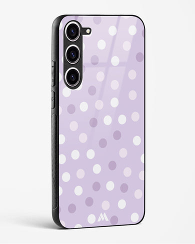 Polka Dots in Violet Glass Case Phone Cover-(Samsung)