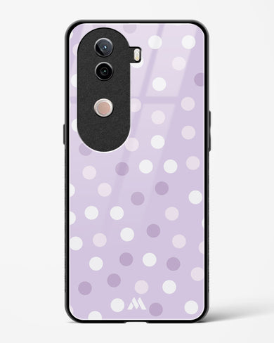 Polka Dots in Violet Glass Case Phone Cover (Vivo)