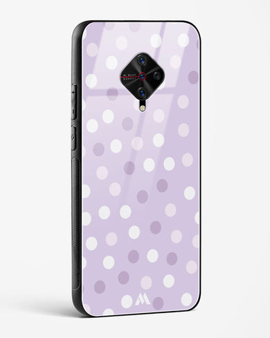 Polka Dots in Violet Glass Case Phone Cover (Vivo)