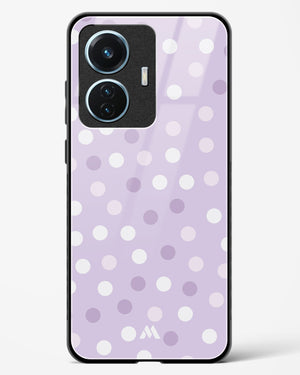 Polka Dots in Violet Glass Case Phone Cover (Vivo)