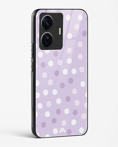 Polka Dots in Violet Glass Case Phone Cover-(Vivo)