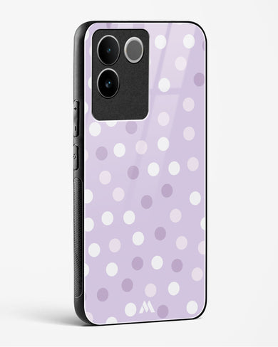 Polka Dots in Violet Glass Case Phone Cover-(Vivo)