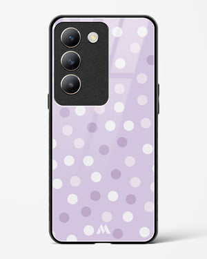 Polka Dots in Violet Glass Case Phone Cover (Vivo)
