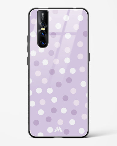 Polka Dots in Violet Glass Case Phone Cover (Vivo)