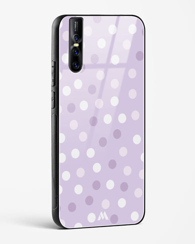Polka Dots in Violet Glass Case Phone Cover (Vivo)